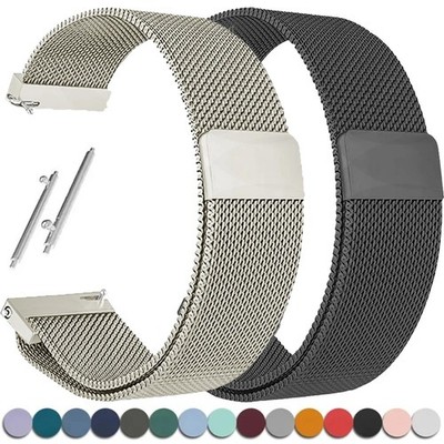 20/22 mm Metallarmband Smartwatch Mesh Band Ersatz Sport Armbanduhr Uhrenarmband