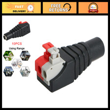 10 Pack 12V 2.1x5.5mm DC Power Jack Adapter Connectors for CCTV  LED Strip