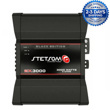 Stetsom EX3000 3700W 2 Ohm Mono Car Audio Amplifier Black Edition