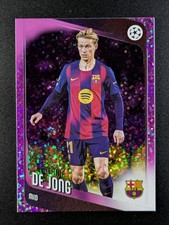 2025-26 Topps UEFA CC FRENKIE DE JONG Purple Mini-Diamond FC Barcelona #135