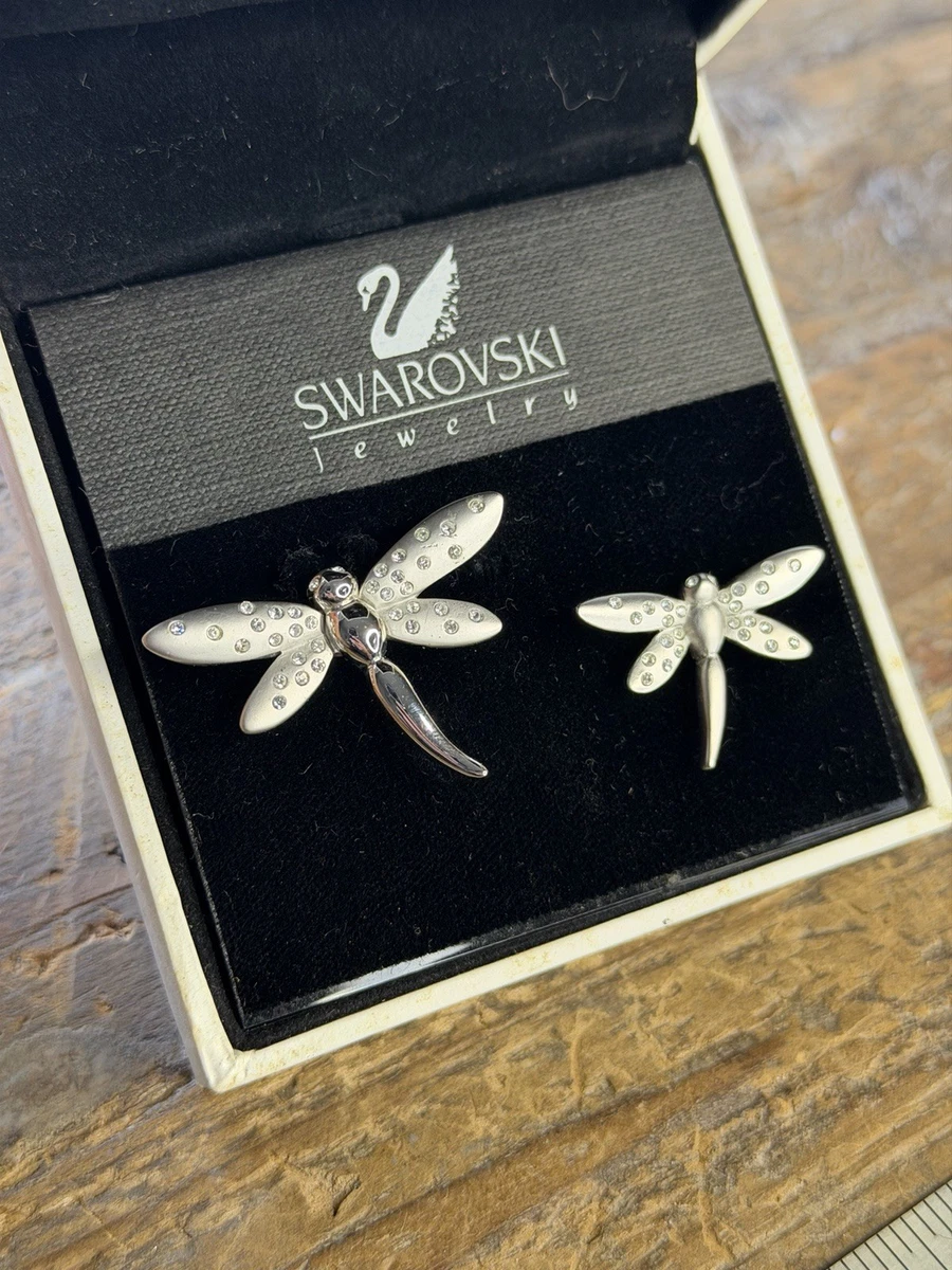 Swarovski Dragonfly Brooch In Collectible Swarovski Decorative