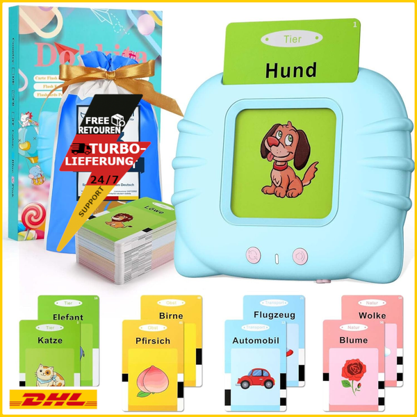 Sprechende Lernkarten Deutsch & English Flash Karten Kinder 510 WöRter Spielzeug-image