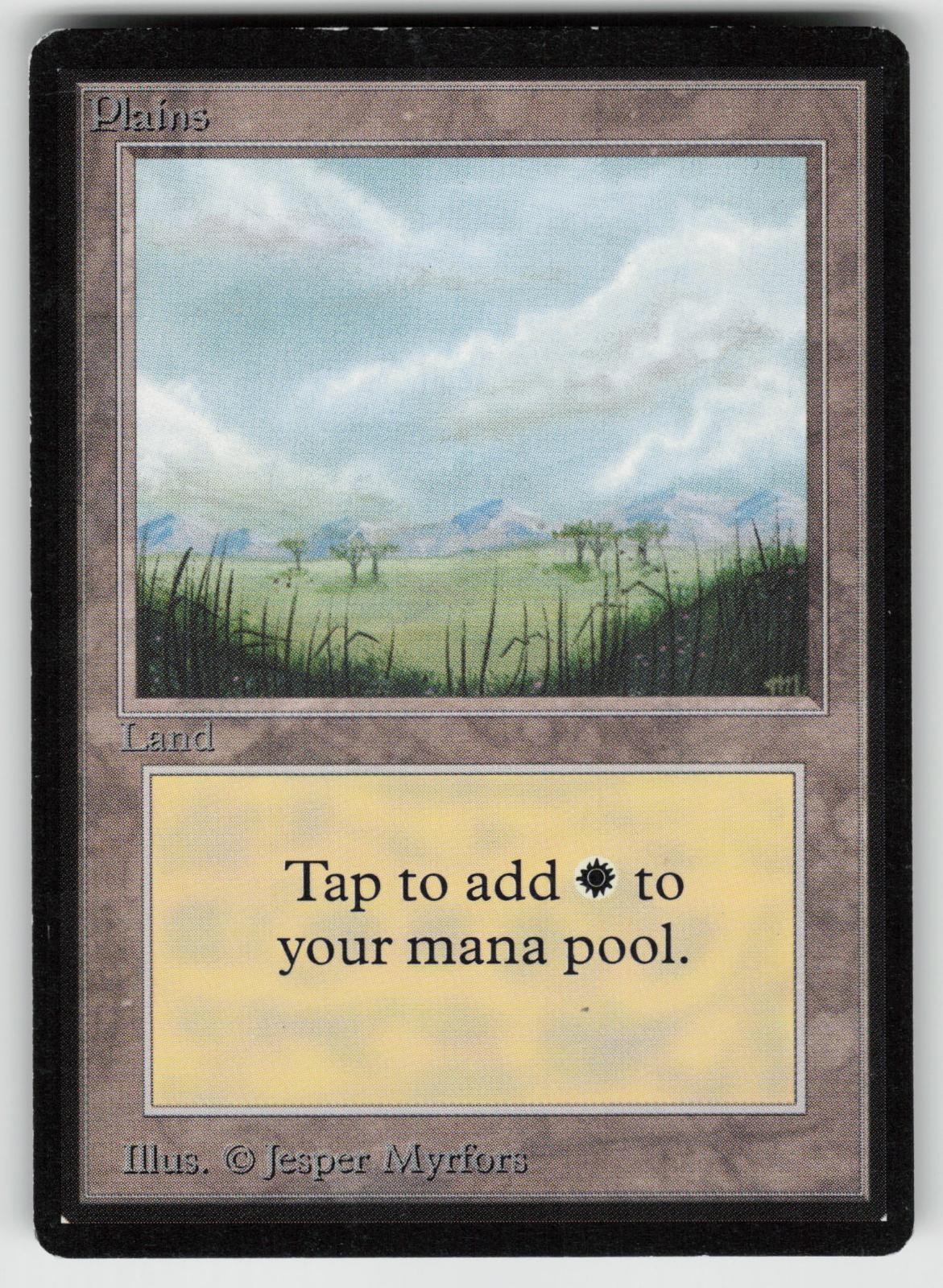 Plains (B) Beta Edition Land MAGIC: THE GATHERING
