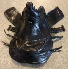 1960's-70's Auth/Orig Marx Johnny West Black Saddle Good Cond