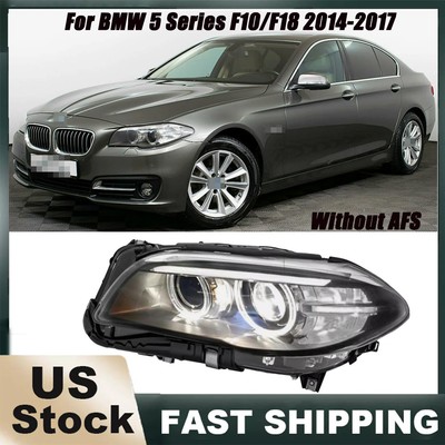 Xenon Left Side Headlight Without AFS HID For 2014-2017 BMW 5 Series F10/F18 US