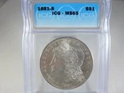 1881-S Morgan Silver Dollar graded MS-65 by ICG