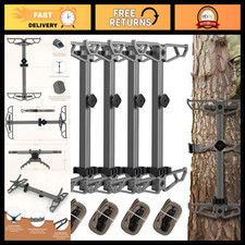 Lightweight Aluminum Climbing Sticks - 17.5" Non-Slip, Stackable for Easy Portab