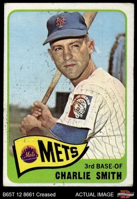 1965 Topps #22 Charlie Smith Mets 2 - GOOD