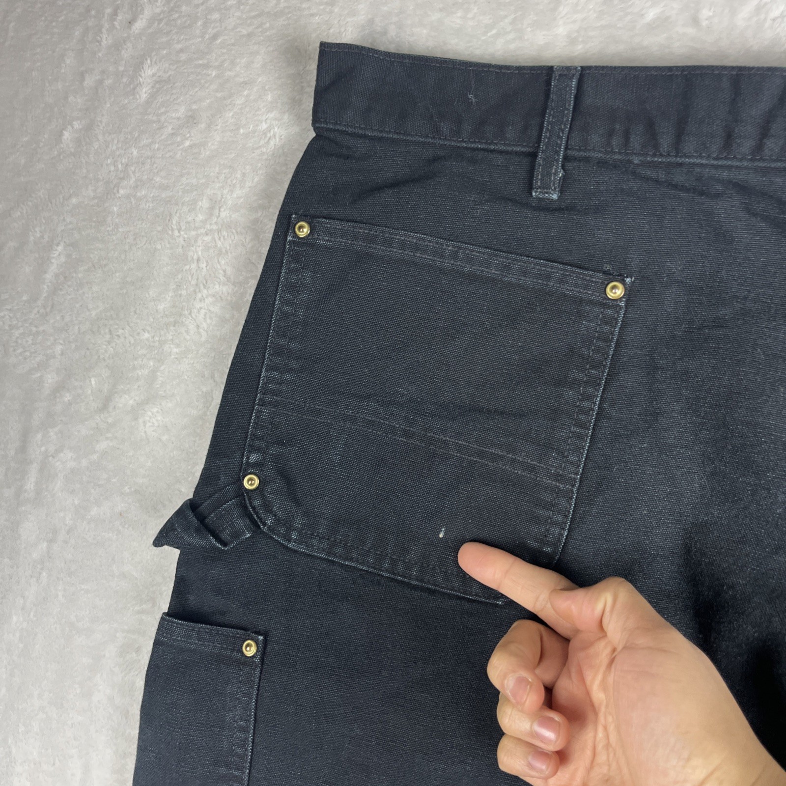 Carhartt 125th Anniversary B01 Black Double Knee Work Pants Mens Size 44X30 thumbnail 11