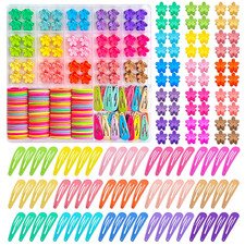 Hair Accessories for Toddlers, 220Pcs, Colorful Mini Flower Claw Clips for Toddl