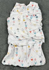 Halo Sleep Sack Swaddle Cotton Knit Geometric Triangle Print NB Birth 3m 3 0-3