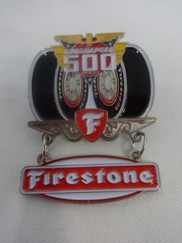 2014 Indianapolis 500 Firestone Tires Collector Sponsors Lapel / Hat Pin - Picture 6 of 10