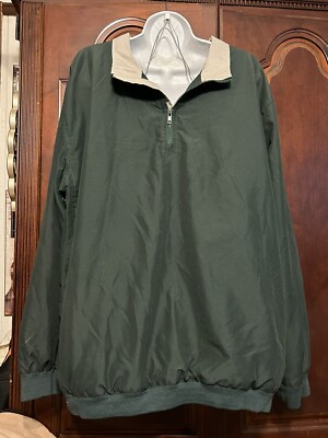 Golf V-Neck XL Pullover/zip windbreaker type Mens Green Consensus Golf ...