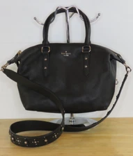 Kate Spade Larchmont Ave Satchel Mini Layla Blac Satchel Studded Crossbody $449