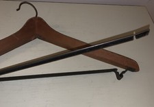 Antique Wooden Metal Clothes Hanger Swing Arm