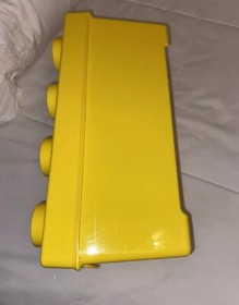 LEGO Yellow 8-Stud Plastic Brick Box 14x7x7 EMPTY BOX ONLY Storage