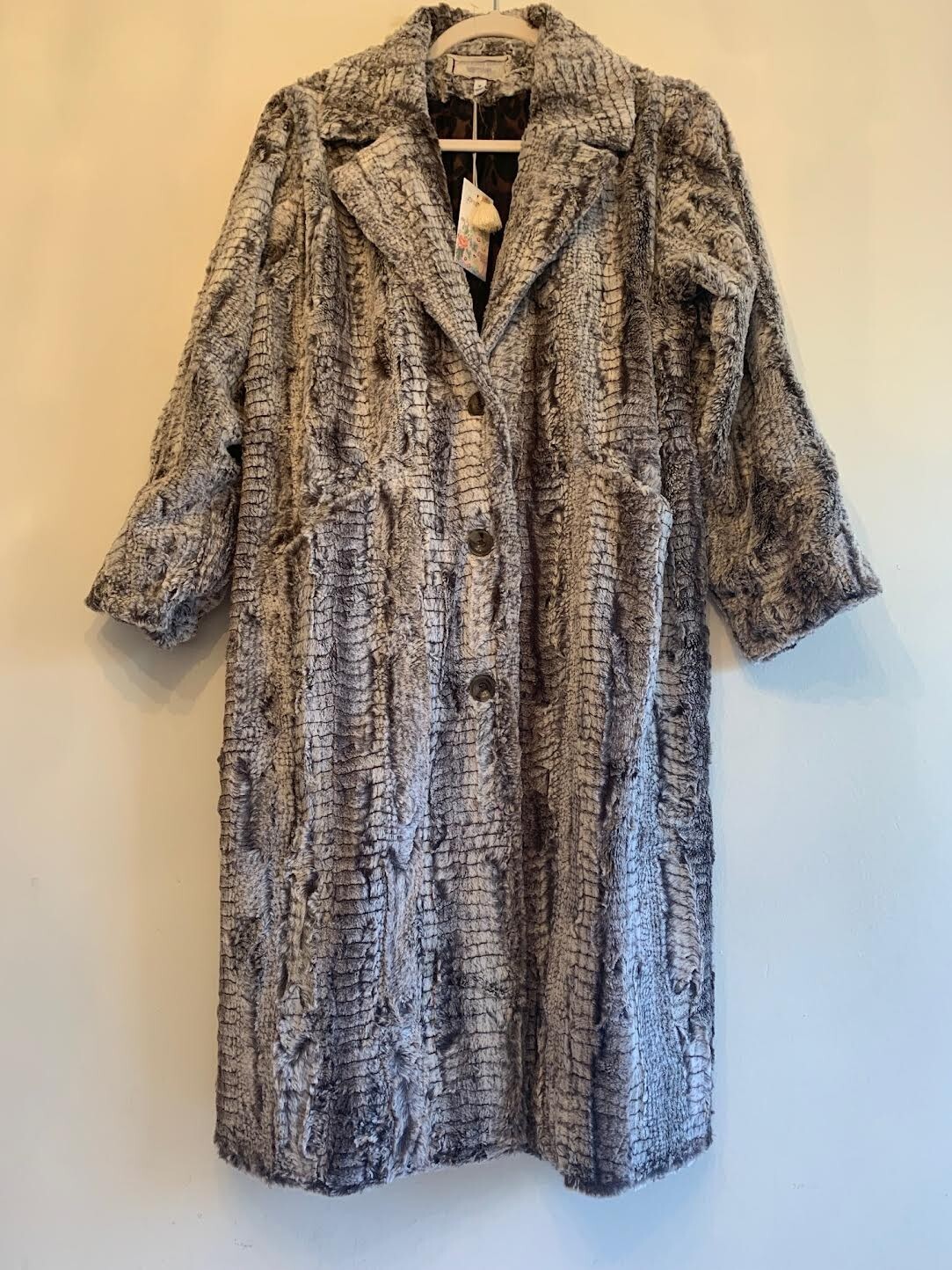Johnny Was Women's Coat/Jacket Workshop Akela Lapel Faux Fur Jacket Large image 3