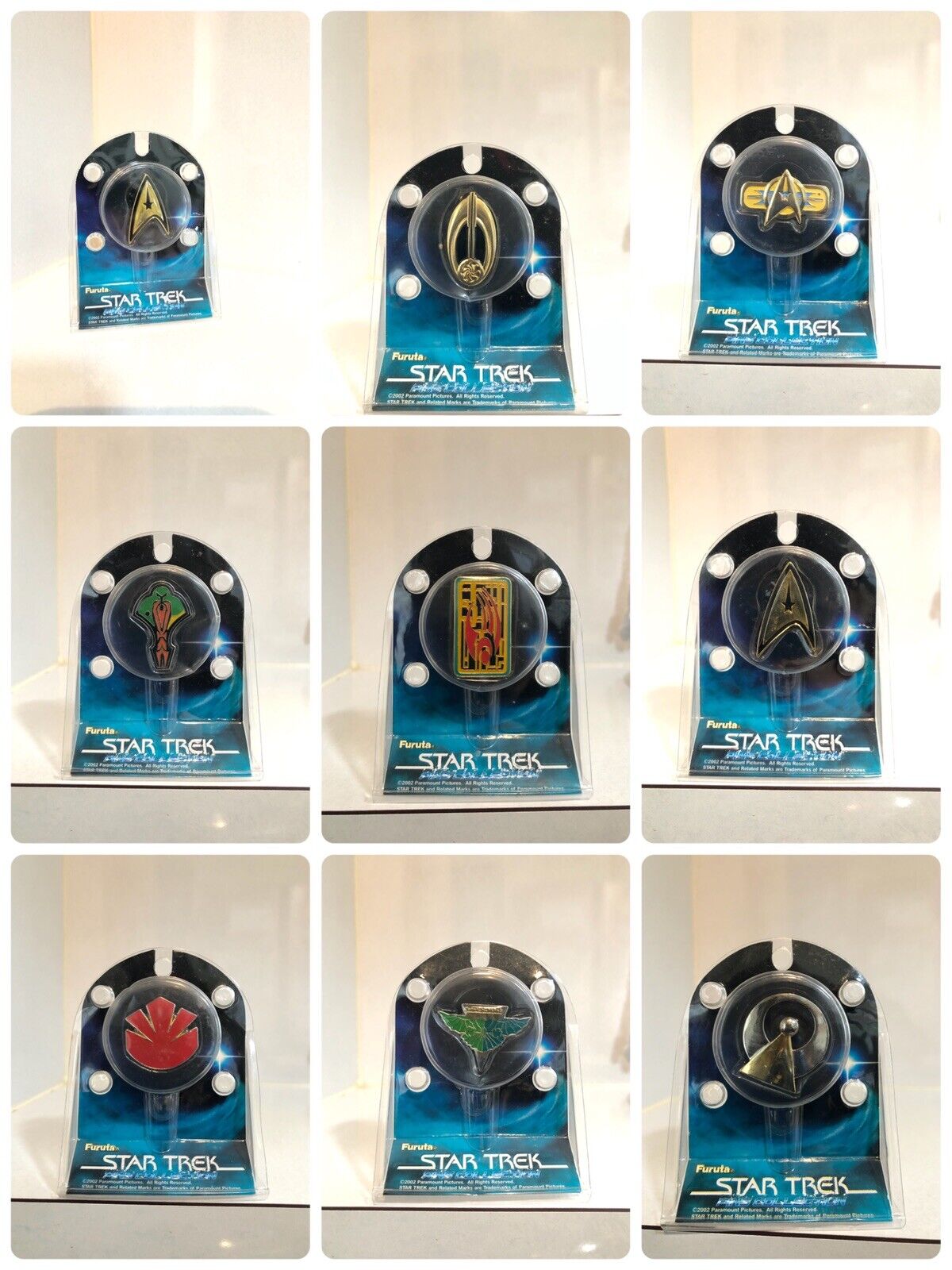 STAR TREK Pins Collection 9 sets  -TOS,TNG,DS9,VGR,Enterprise-