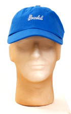 Herschel Blue Signature Baseball Cap Hat Youth Boy's One Size NWT