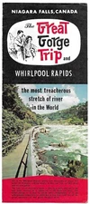 Vintage Niagara Falls Canada Great Gorge Trip Whirlpool Rapids Travel Brochure