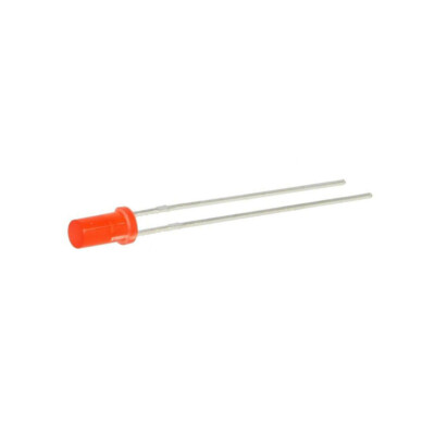 LUCKYLIGHT LED 2mm Rot – 70–120 Mcd, 150° Abstrahlwinkel, THT, Flache Front, Diffus, 1,6–2,4V, 20mA