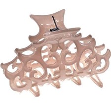 Paris CP2904 French Hair Clip for Women, Girls Beige Hair Claw Amber 3.5"