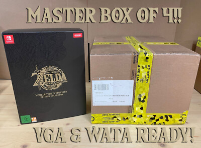 Master Karton! 4x Zelda Tears of the Kingdom Colletor's Edition Nintendo Switch