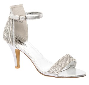 ladies silver sandals