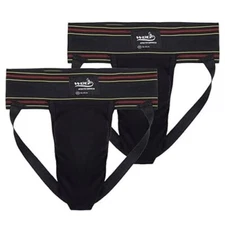 Jockstrap Cotton Stretchable Supporter Black pack of 2 Large Size us