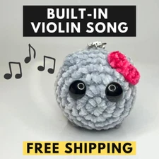 Sad hamster meme keychain violin song funny cute tiktok trend meme