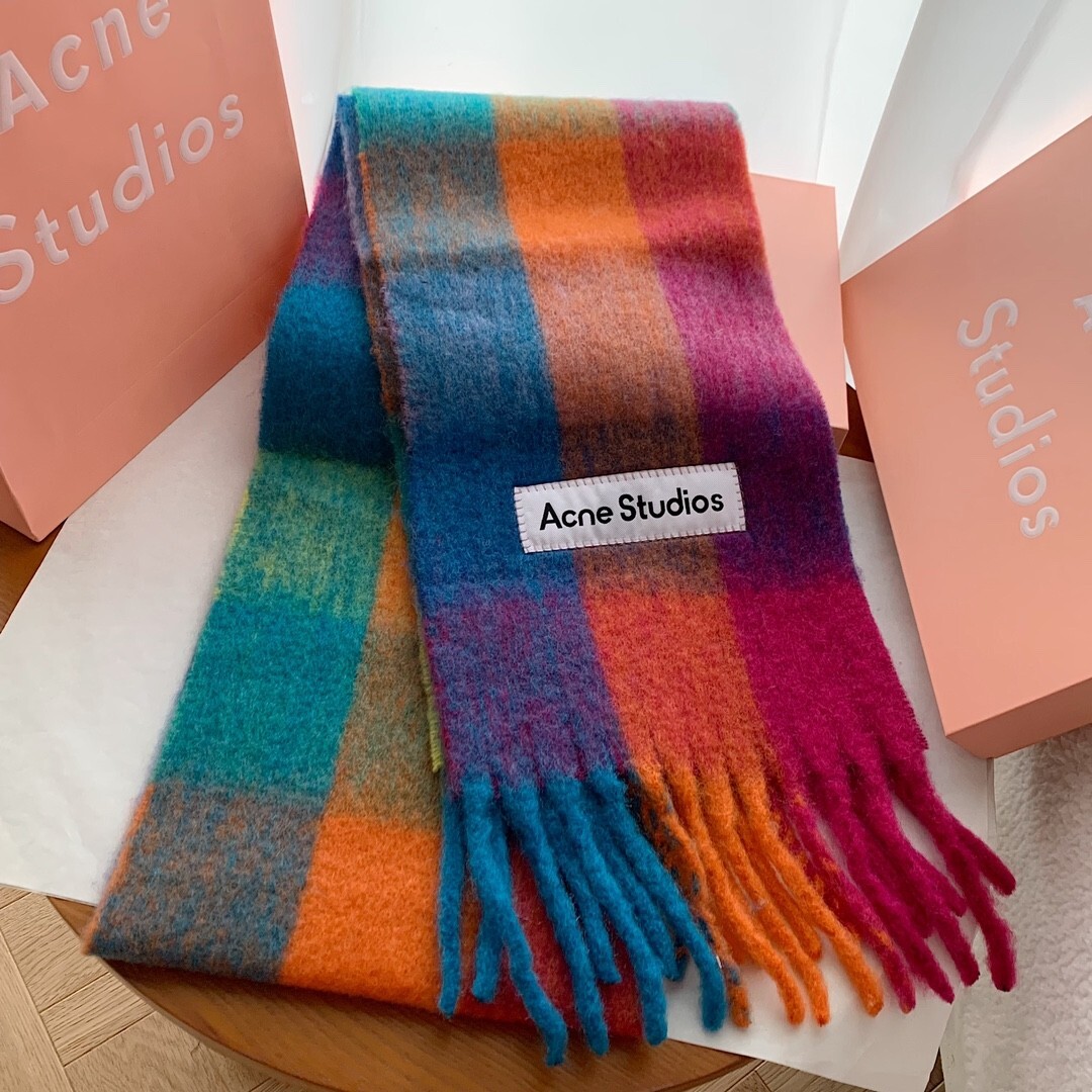 Acne Studios Mohair Checked Scarf | eBay Acne Studios Mohair Checked Scarf | eBay