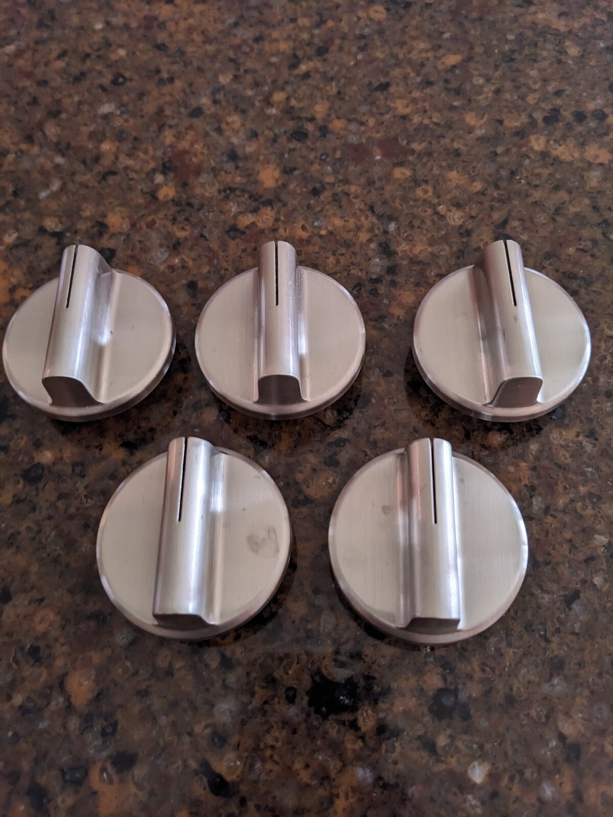 WOLF STAINLESS FINISH KNOB SET (5pc) FOR CT36G COOKTOPS, see pics & desc. eBay