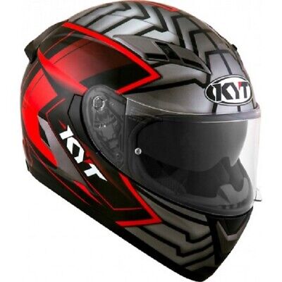 Full Face Helmet Kyt Falcon 2 Armor Red Red Honda Kawasaki Ktm Agusta Ebay