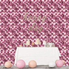 Elegant Artificial Fake Rose Silk 6Pcs Pink Mauve Flower Indoor Warm Decor Gift