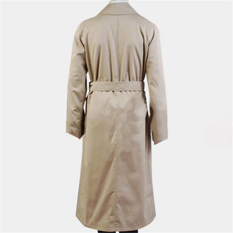 Hunter Angel Emmanuel Cas/Castiel саржи Тренч косплей костюм - Изображение 4 из 4