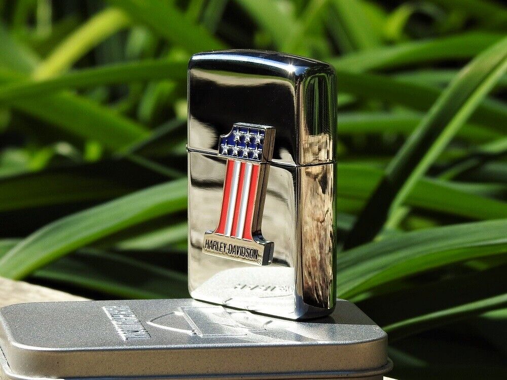 Zippo Lighter - Harley Davidson - # 1 Logo - AMF - Rare Zippo Lighter - Harley Davidson - # 1 Logo - AMF - Rare