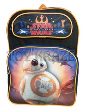 STAR WARS FORCE AWAKENS BACKPACK BB-8 LARGE SCHOOL BAG 16" NWT