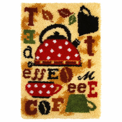 Orchidea Latch Hook Kit: Rug: Tea & Coffee