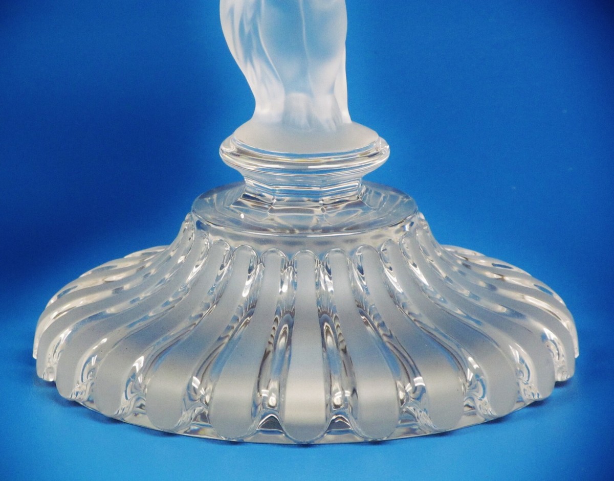 Pair Of Magnificent Enfant Baccarat Crystal Candelabra/ Candle