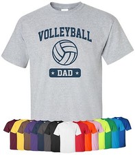 Personalized "Volleyball Dad" T-Shirt Sz S-4XL sports team father custom parent