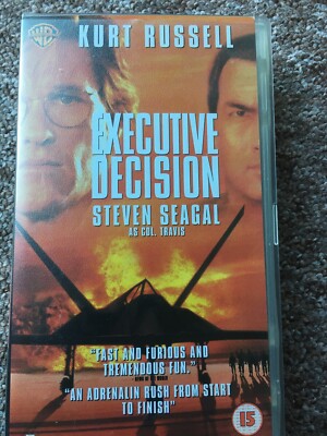 Executive Decision Big Box VHS Kurt Russell Halle Berry Steven Seagal