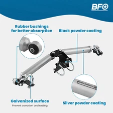 Dual Steering Stabilizer Kit for Jeep Wrangler JK 2007-2018 Fit 2''-6'' Lift