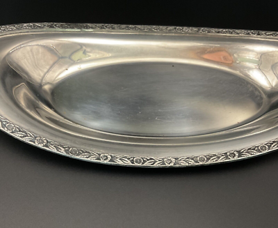 WM Rogers & Son Primrose 1819 Oval Silver Plate Bread Tray | eBay