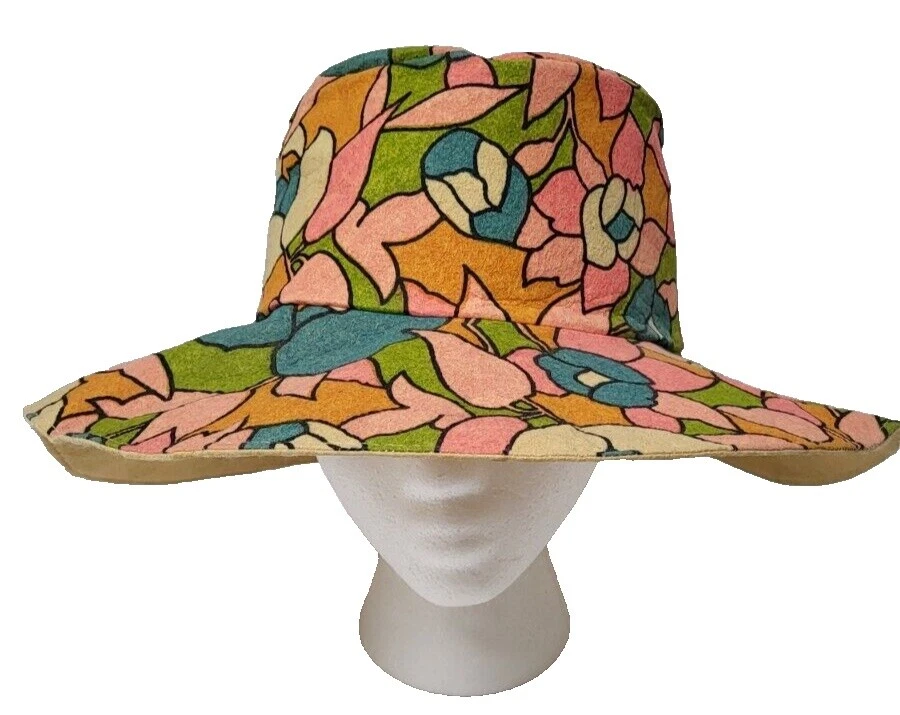 Psychedelic 1960s Vintage Hats for Women