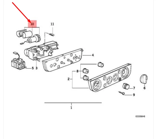 NEW BMW 3 E36 INTERIOR TEMPERATURE SENSOR FAN 64118362836 8362836 
