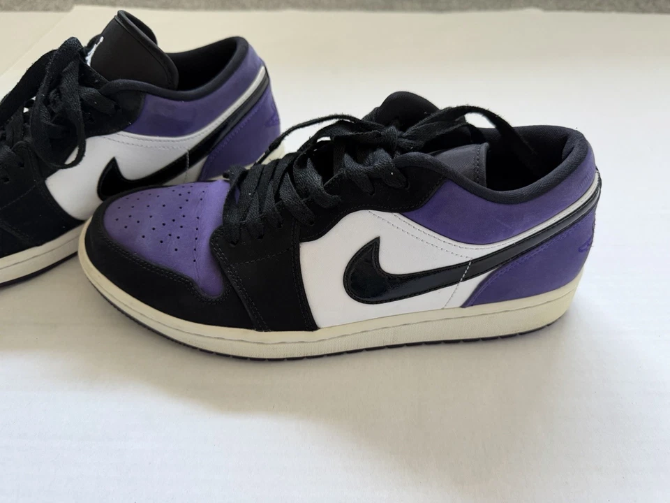 Air Jordan 1 Low Court púrpura OG para hombre 553558-125 talla 9,5 Foto 2 de 4