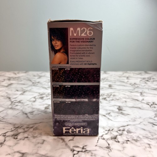 L'Oréal Paris Feria Midnight Bolds M26 Violet Eclipse - Colore capelli vibrante 1 passo - Foto 7 di 7