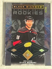 2025-26 Black Diamond Relics Rookie #BDR-RS Ryan Suzuki 14/99 - Carolina Hurrica