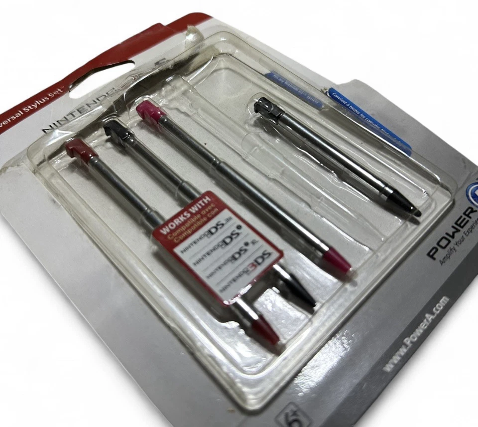 Nintendo 3DS 2011 Power A Universal Stylus juego de 4 con embalaje original Foto 3 de 4
