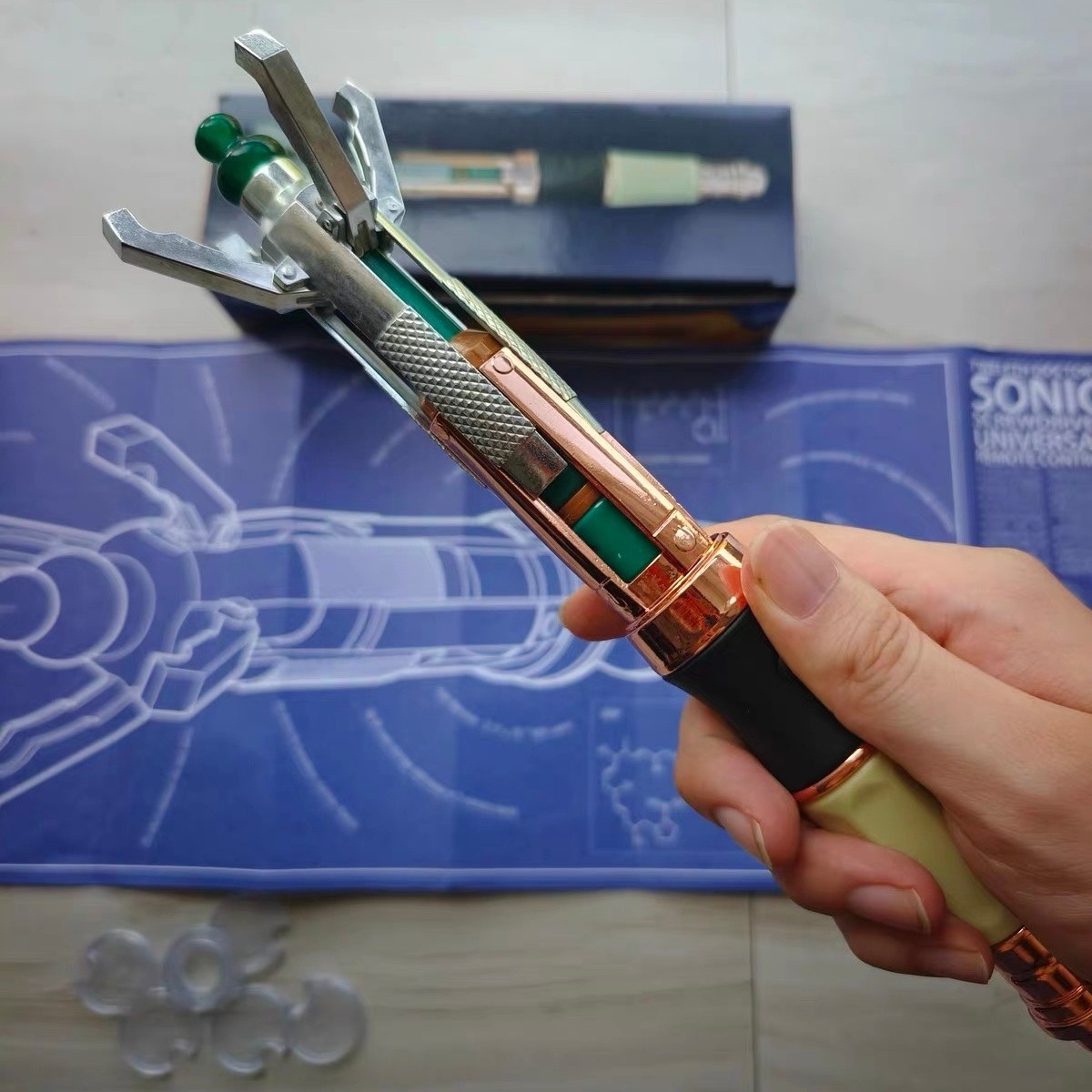 Doctor Who 12th Metal Sonic Screwdriver Sound Effect Prop Cosplay